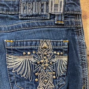 Cruel Girl “Olivia” Slim Tall Embellished Jeans Size 5 Long (Inseam 33.5”)